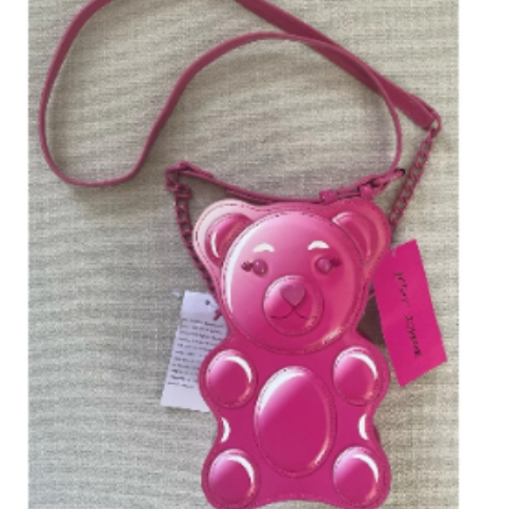 Betsey Johnson Pink Bear Valentine Crossbody  Viral Handbag